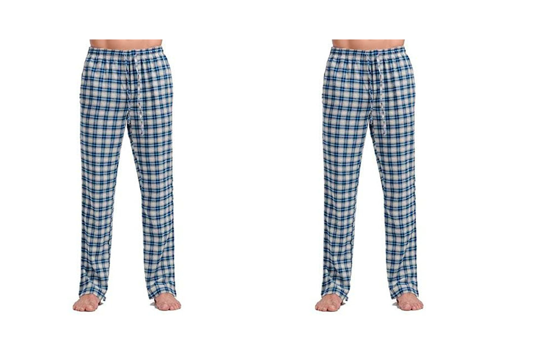 CYZ Men's 100% Cotton Super Soft Flannel Plaid Pajama Pants