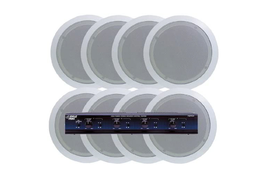 KTHSP85p - 4 Room In-Ceiling Home Speaker System w/Speaker Selector & Volume Control