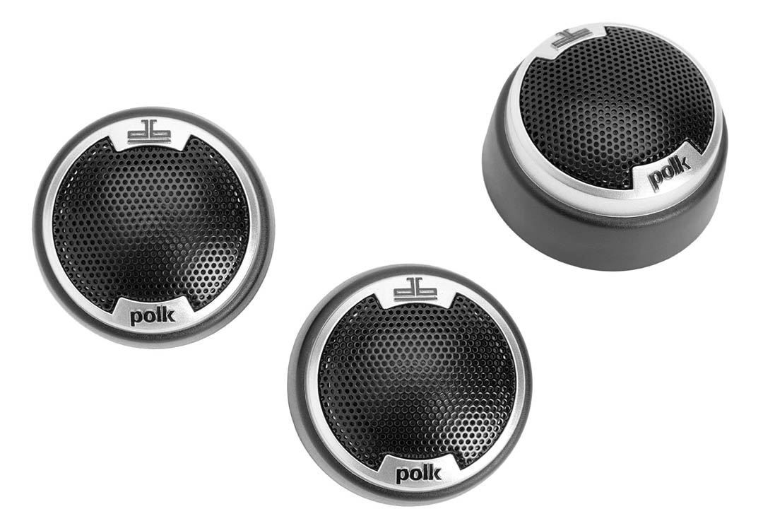 Polk Audio DB1001 1-Inch Silk/Polymer Composite Dome Tweeters (Pair, Black)