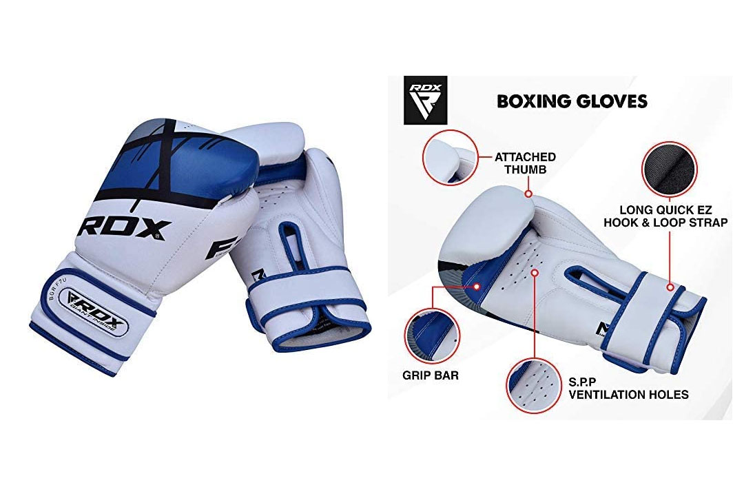 RDX Ego Boxing Gloves Muay Thai Training Professional Maya Hide Leather Sparring Punching Bag Mitts Kickboxing Fighting