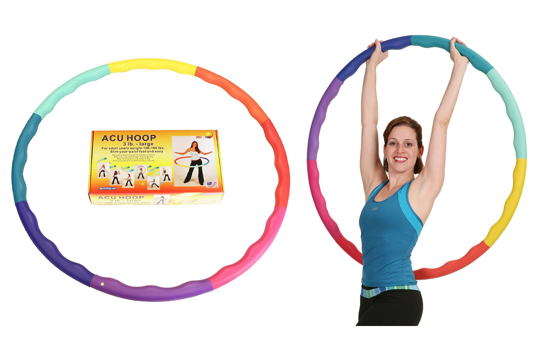 Sports Hoop – Acu Hoop 3L-3.3lb Large, Weighted Hula Hoop
