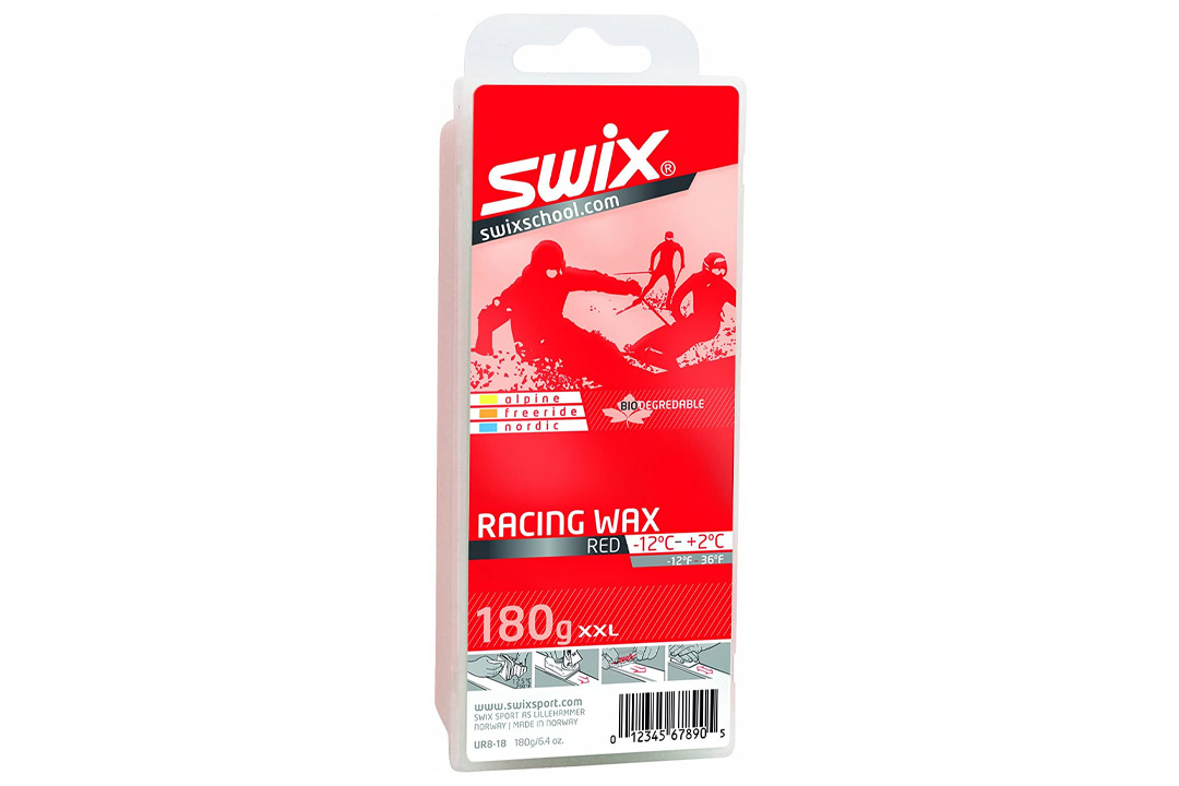Swix Bio-Degradable Ski/Snowboard Average temperature Wax (180g Bar)