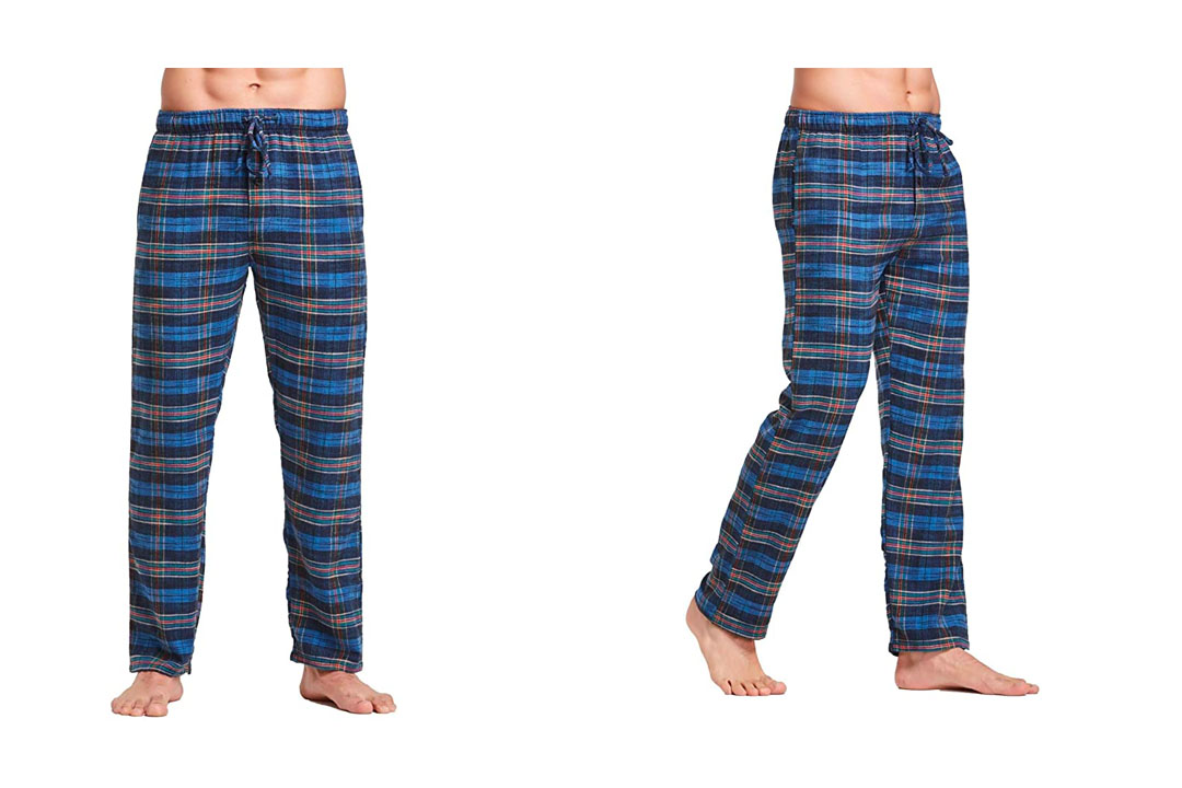 CYZ Men's 100% Cotton Premium Super Soft Flannel Plaid Pajama/Louge Pants