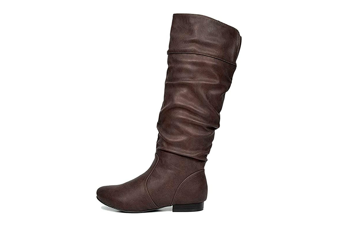 DREAM PAIRS Women's Wide Calf Knee High Pull On Fall Weather Winter Boots
