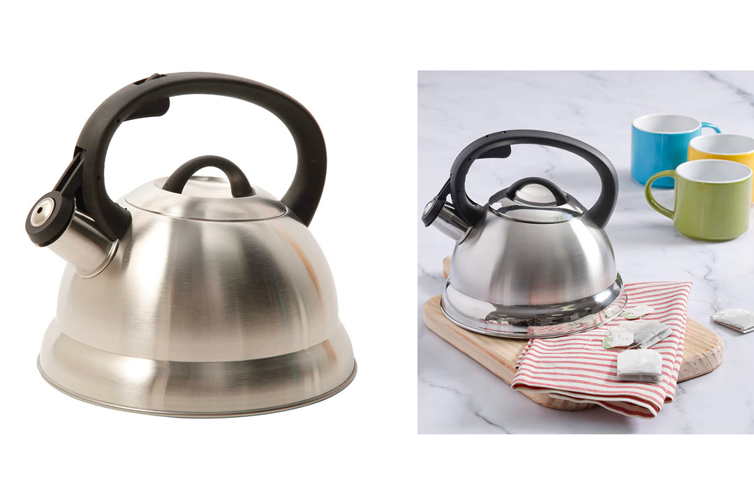 Mr. Coffee 91407.02 Flintshire Stainless Steel Whistling Tea Kettle