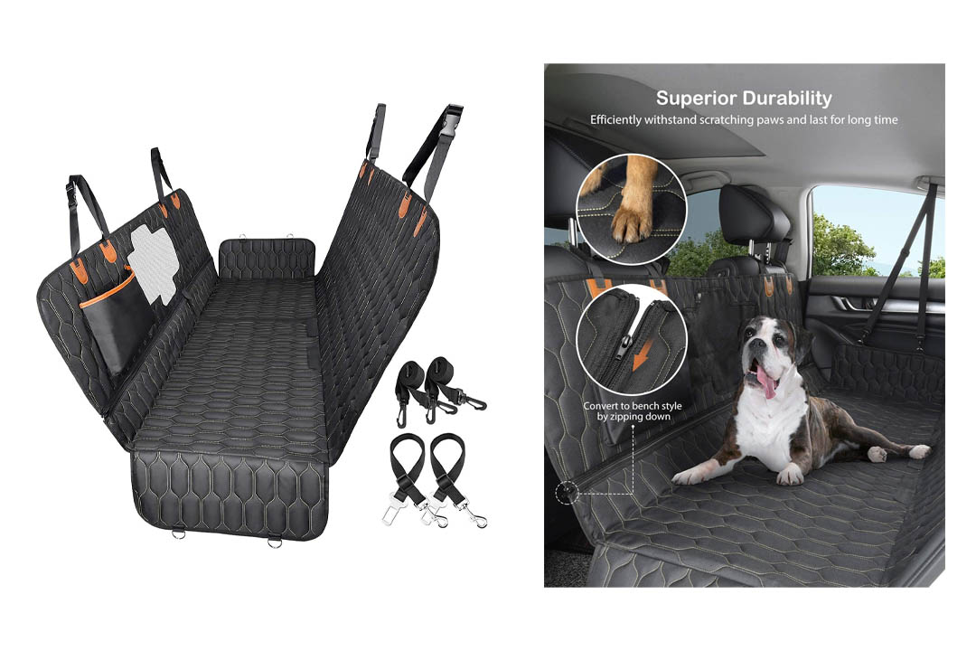 OKMEE 4-in-1 Dog Car Seat Cover