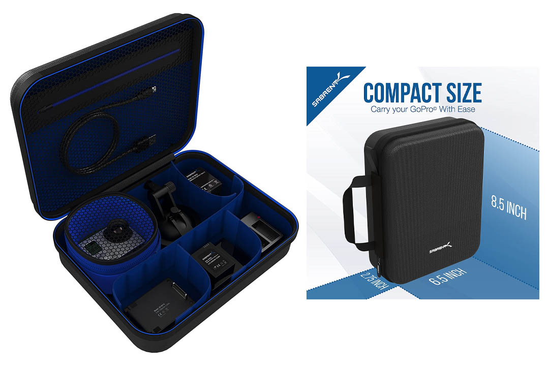 Sabrent Universal Travel Case for GoPro or Small Electronics and Accessories