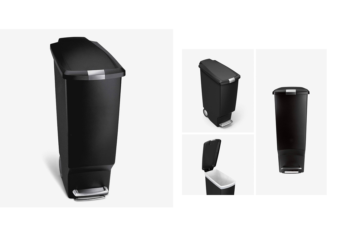 Simplehuman Slim Plastic Step Trash Can