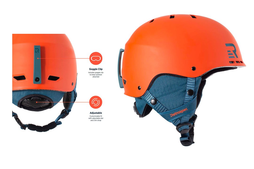 Traverse Vigilis 2-in-1 Convertible Ski & Snowboard/Bike & Skate Helmet with Mini Visor