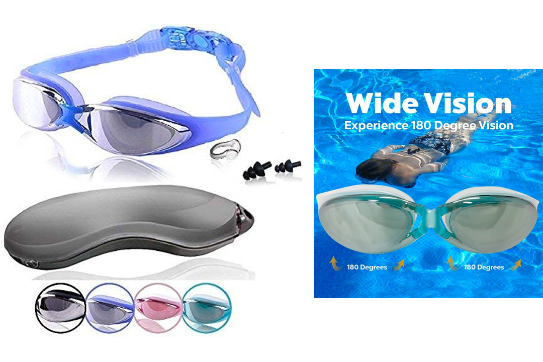 U-FIT Top Performance Swim Goggles- Comes with Case
