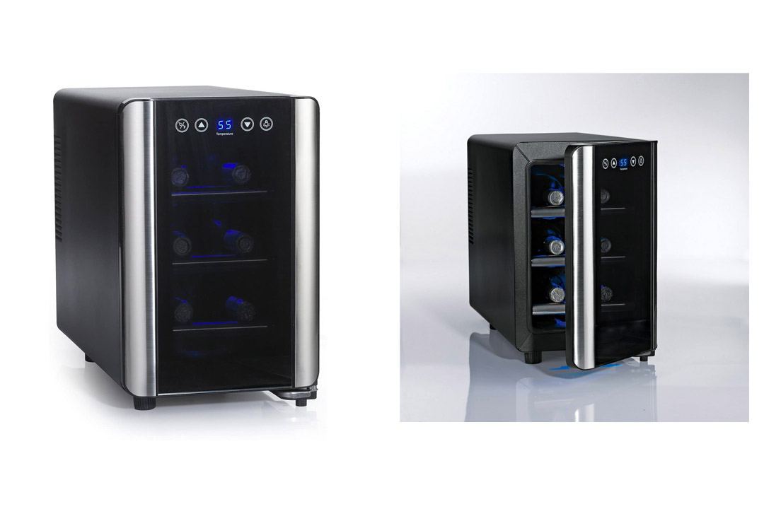 Wine Enthusiast 6 Bottle Touchscreen Wine Cooler