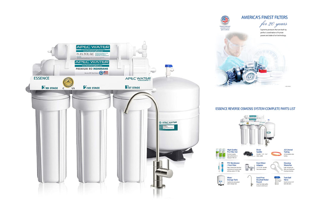 APEC Top Tier 5-Stage Reverse Osmosis Drinking Water Filter System