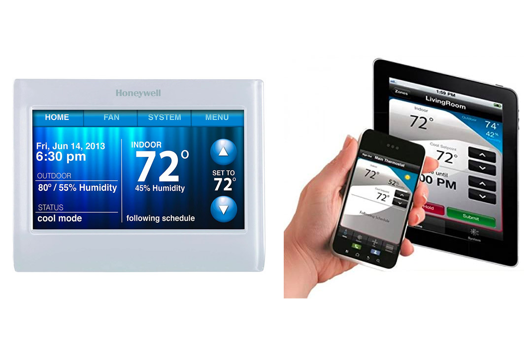 Honeywell TH9320WF5003 WiFi 9000 Color Touchscreen Thermostat, Works with Amazon Alexa