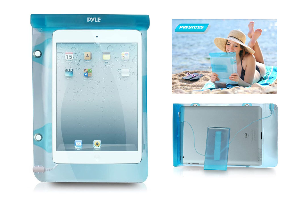 Pyle Waterproof Pouch For iPad Tablet Wallet Money, Dry Bag