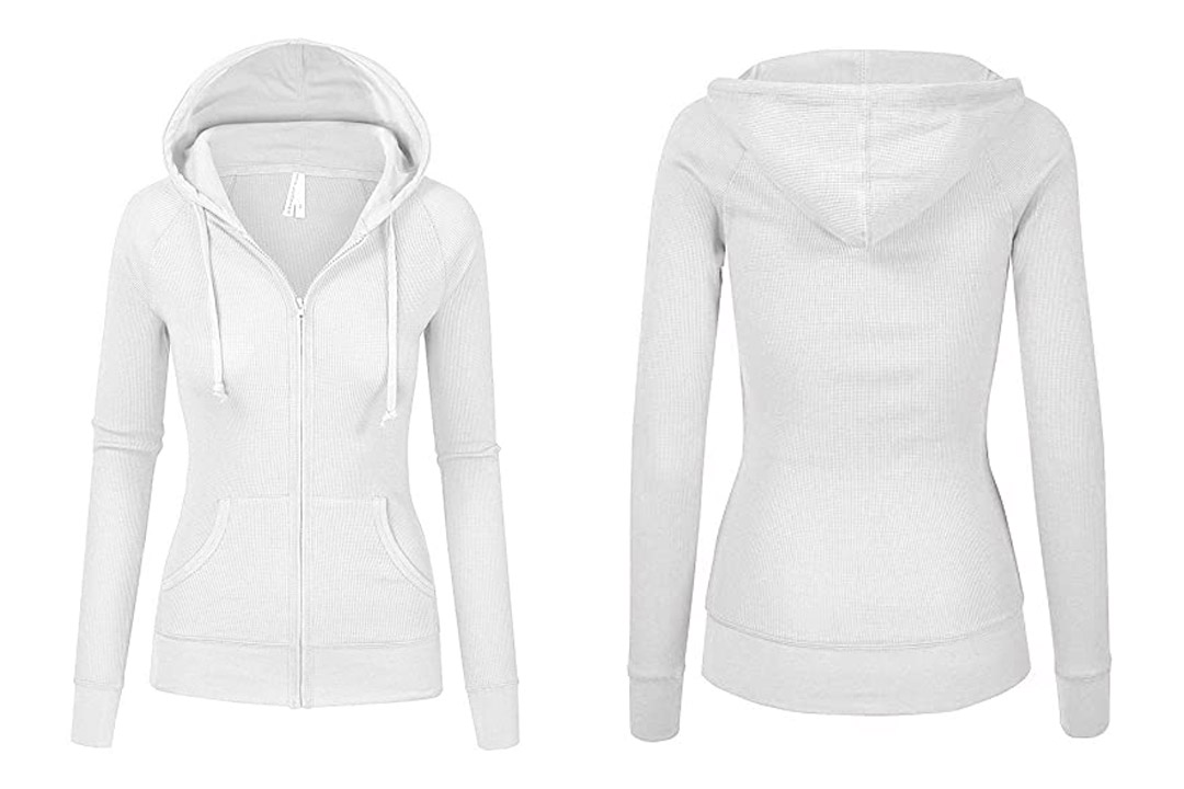 TL Women's Basic Solid Warm Knitted Casual Zip-Up Hoodie Jackets Available in Multiple Colors