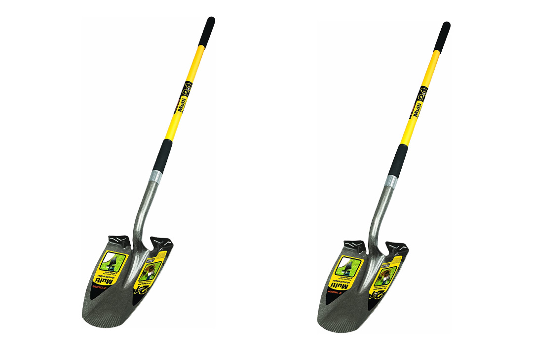 Truper 34073 Multi 2-In-1 Shovel-Edger, 48-Inch Fiberglass Handle, 9-inch Grip