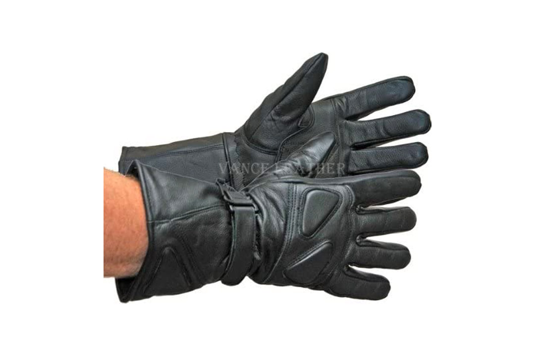 Vance Leather Gauntlet Snowmobile Gloves